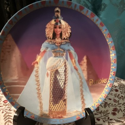 Enesco Barbie Great Eras Egyptian Queen Porcelain Plate 8.25in Limited Ed