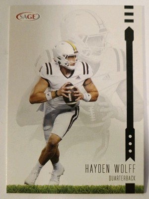 Tradingcard Card NFL Football Hayden Wolff Western Michigan Broncos Sage 2025
