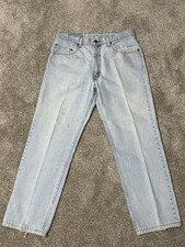 Vtg 98 Levi's 505 Men's Jeans 33X30 Light Blue Denim Regular Fit Straight Leg