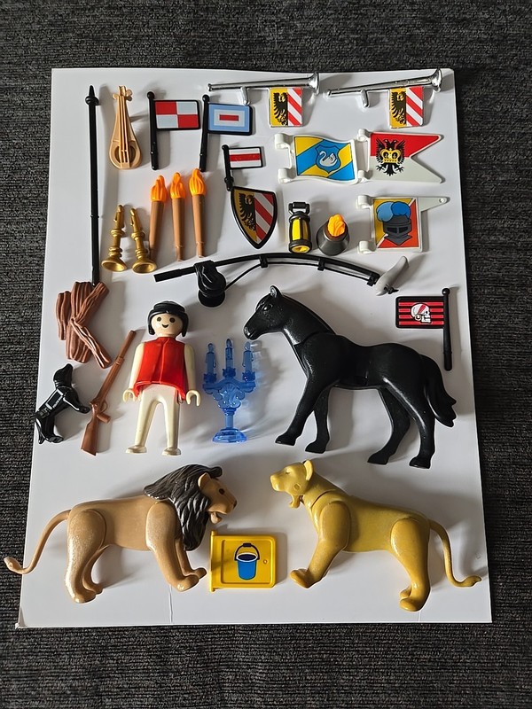Lot of Playmobil Accessories Figures  Animals Parts Different Sets Vintage 