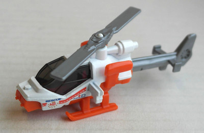 Matchbox Mission Helicopter weiß/orange Rescue Air Support Hubschrauber Heli MBX