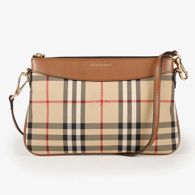 (Ebay live)  Burberry Derby Peyton Crossbody, House Check 10253
