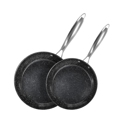 2 Piece Hard Anodized Non Stick Fry Pan Set, 9, 11 Inch Skillets Set, Inducti...