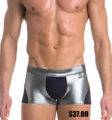 Modus Vivendi Dusk 2 Dawn Boxer Trunk, Navy/Silver Foil: Medium, Large & X-Large