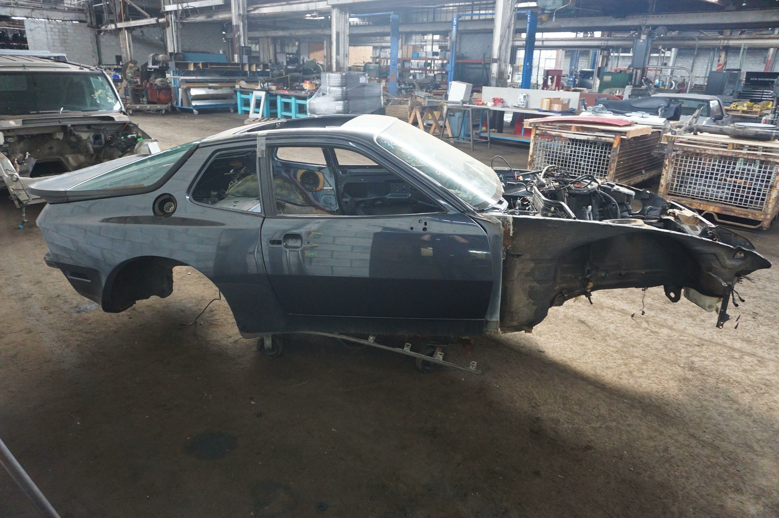 Local Pickup Only Body Shell Frame Ocean Blue Q2 Porsche 944 Turbo 1987 Note Ebay