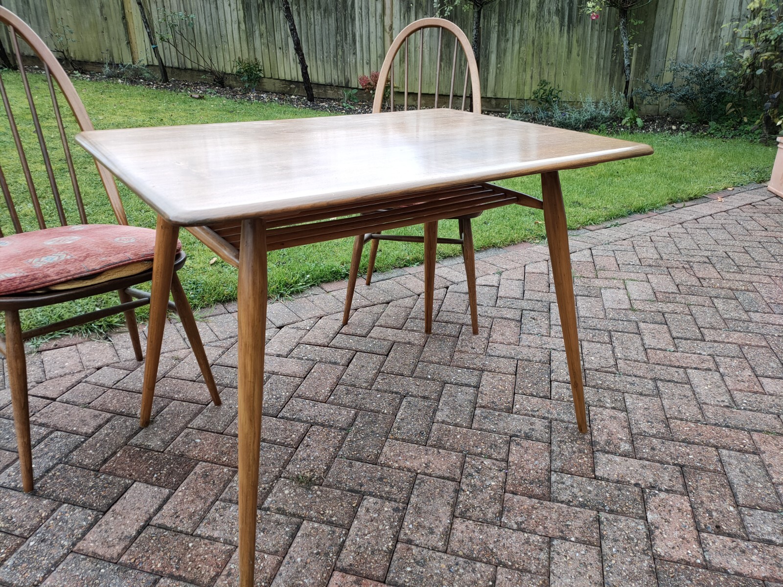 An Ercol Breakfast Table With 2 Ercol Quaker Chairs eBay