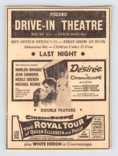 1955 MARLON BRANDO DESIREE MOVIE AD Vintage 4