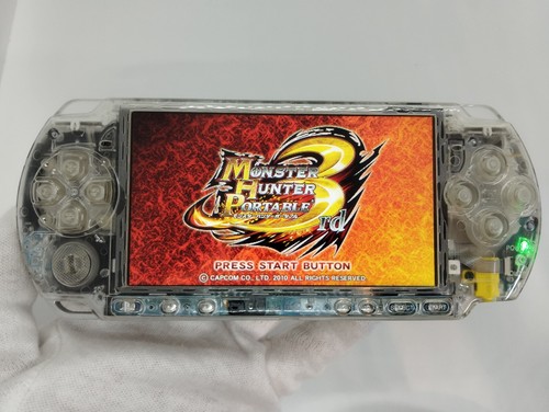 Sony PSP-3000 Playstation Portable Handheld Console Clear Shell Custom ...