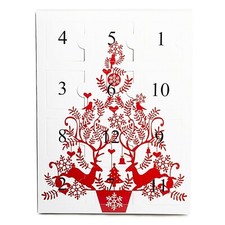 Christmas Advent Calendar Necklace Bracelet Stud Earrings Jewelry Gift set Kids