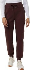 NWOT 32 Degrees Women's Tech Cargo Jogger Sweatpants Burgundy Size M 60 4HL142