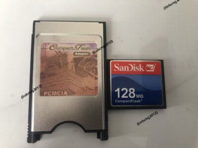 CompactFlash 128MB CF mit Compact Flash Card Adapter