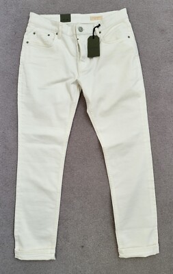 All Saints men's Rex Straight Skinny Off-white Size W32
