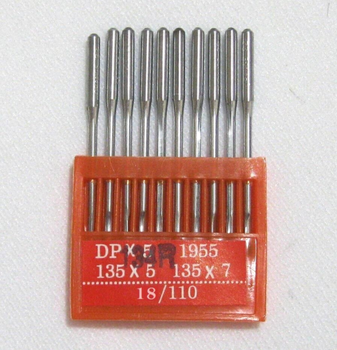 ORANGE DP x 5  DPx5  135x5  135x7  1955  134R Size #18 / 110  Pack of 10 Needles - Picture 1 of 3
