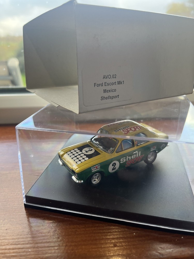 Ford Mk1 Escort Shell Sport Mexico Race Car - Rare AVO Edition - New Boxed Model