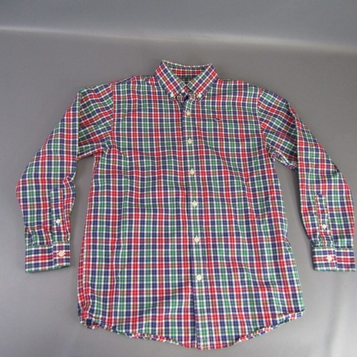 Vineyard Vines Whale Shirt Boys Size M 12-14 Youth Medium Plaid 100% Cotton - Picture 5 of 10