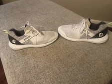 Footjoy Flex Mens Size 9.5 Spikeless Golf Shoes White 56101