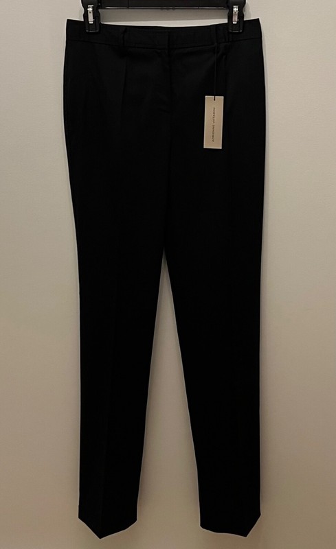 Adrienne Vittadini women's black wool pants, size 0, brand new with tag
