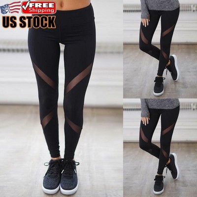 Women's High Waist Yoga Pants Black 