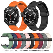 For Samsung Galaxy Watch Ultra 47mm Band Soft Silicone Waterproof Sport Straps