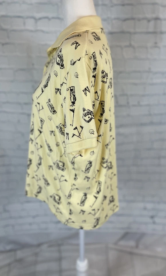 K.T. Polo de golf para mujer amarillo pequeño XLarge PXL bolsas palos de colección preppy damas Foto 4 de 4