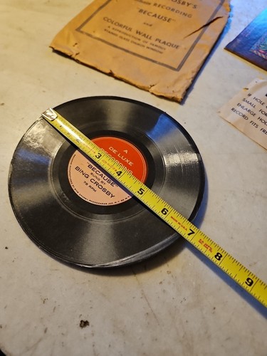 Antike BING CROSBY RECORD 78 U/min Pappspielzeug Werbung PHONOKARTEN "WEIL - Bild 13 von 15