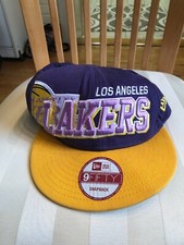 VTG LOS ANGELES LAKERS SNAPBACK YELLOW/PURPLE/BLACK Hardwood Classics New Era