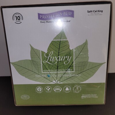 PROTECT-A-BED~ SPLIT CAL KING Luxury Waterproof Mattress Protector-TENCEL TOP
