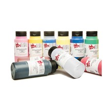 Image of Scola System 500ml Assorted Pack of 10 Acrylic Paints