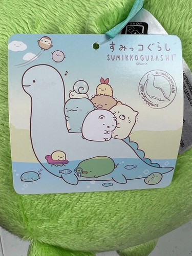 San-x Sumikko Gurashi Plush Tokage Dino 16” Blue Green Soft 2021 NWT - Picture 8 of 11