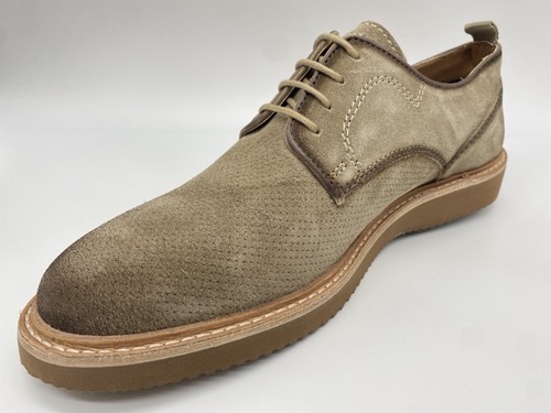 NEW Steve Madden Voyagee Beige Sue Oxford Mens Shoe SZ 8 In Beige Z - Picture 3 of 7