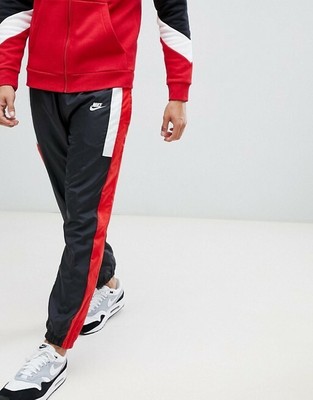 black and red nike joggers