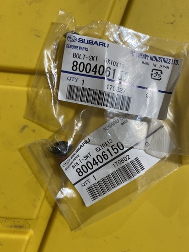2pk 2 Pack Brand New Button Socket Bolt Subaru Legacy Forester SVX OEM 800406150 - Bild 2 von 4