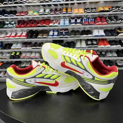 Nike Air Ghost Racer White Atom Red Neon Yellow AT5410-100 Men