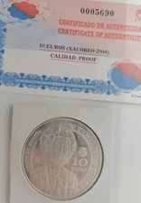 ESPAÑA 10 Euros 2004 Xacobeo Galicia  Plata