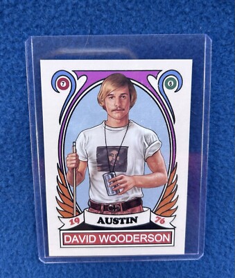 David Wooderson 294 Matt McConaughey Cuyler Smith Trading Card Art Print AP Rare