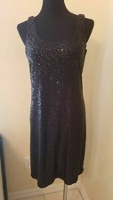 NWT New Joseph Ribkoff Black Lace Scoop Back Wedding Party Dress US 4