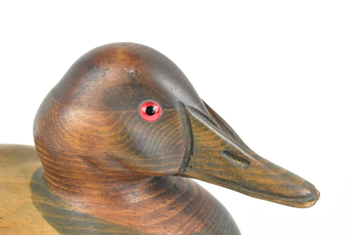 Tom Taber作 バードカービング作家 大型デコイ 木製 置物 Tom Taber Wood Carved Decoy Duck Signature Coll. | eBay