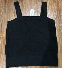 NEW Banana Republic Women s Sweater Tank Black Size Medium NWT