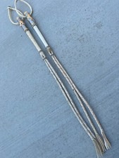 CUARTA CHARRA FINA HORSE WHIP. CHARRO SADDLE QUIRT. CHICOTE CUERO PARA CABALLO