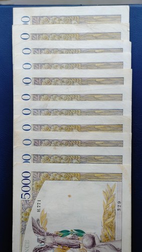 France 1941 banknotes 5000 Francs x 11 pcs - Picture 5 of 7