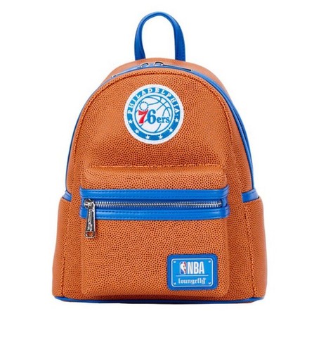 Loungefly NBA Philly Philadelphia 76ers Basketball Mini Backpack - NEW! - 第 5/5 張圖片