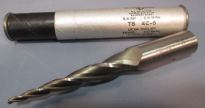 Weldon 5° Tapered End Mill: T5-4E-5, 3/32''DIA, 3/4''SHK, HSS, 3FL, USA