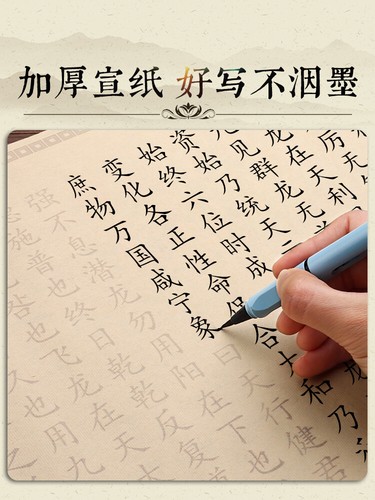 金刚经字帖经文长卷临摹 心经般若波罗蜜多手抄地藏佛经宣纸 书法专用纸 毛笔抄经卷 静心练字软笔抄写纸经书套装 - Picture 3 of 31