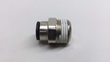 Legris 8-5/16" x 3/8" mnpt Push to Connect Fitting Nickel Plated Brass