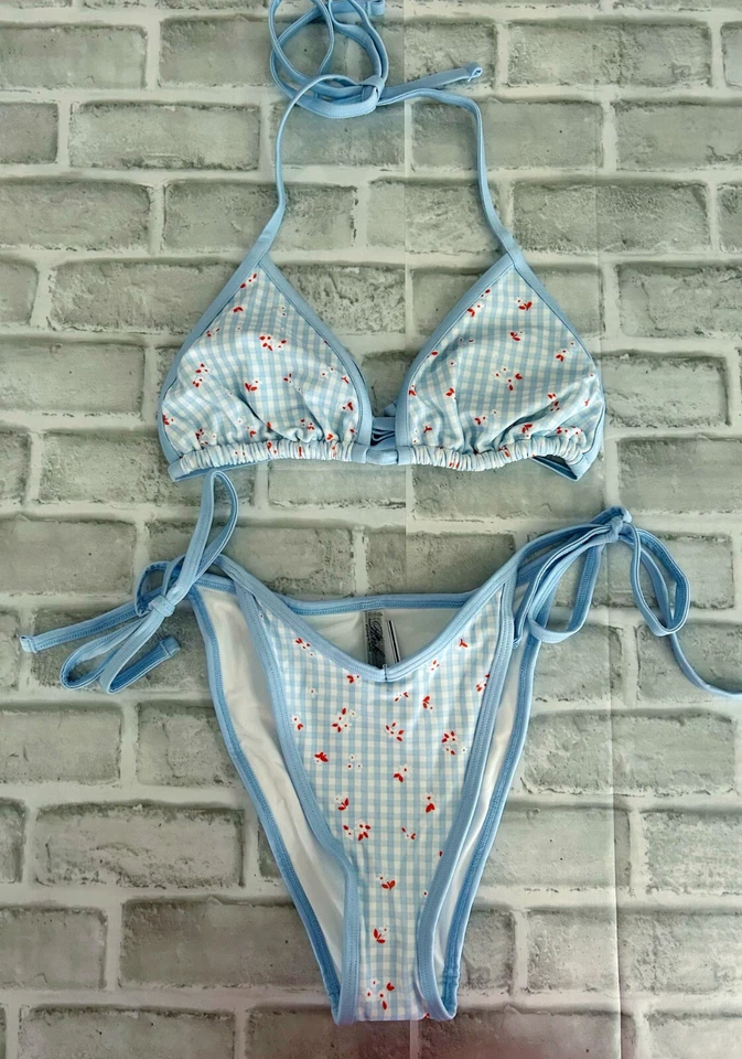 Bikinis ROSA by Frankies Slide Bikini Top y Corbata Lateral Parte Inferior Descarada 2 Piezas Talla L Foto 2 de 4
