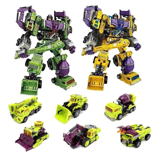 6in1 NBK Devastator Transformation Oversized Action Figure Boy Toy New In Stock - Picture 3 of 47