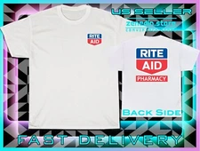 New Tee Rite Aid pharmacy Logo Men's T-Shirt American Two side Printed T-Shirt