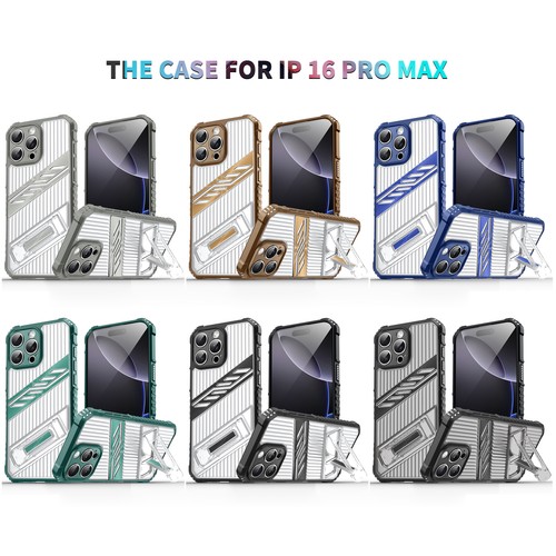 For iPhone 16 Pro Max 15 14 13 12 11 ShockProof Stand Hybrid Hard Case Cover - Picture 10 of 20