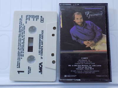 LEE GREENWOOD - IF THERE'S ANY JUSTICE (Cassette, 1987, MCA/BMG) MCAC 5999