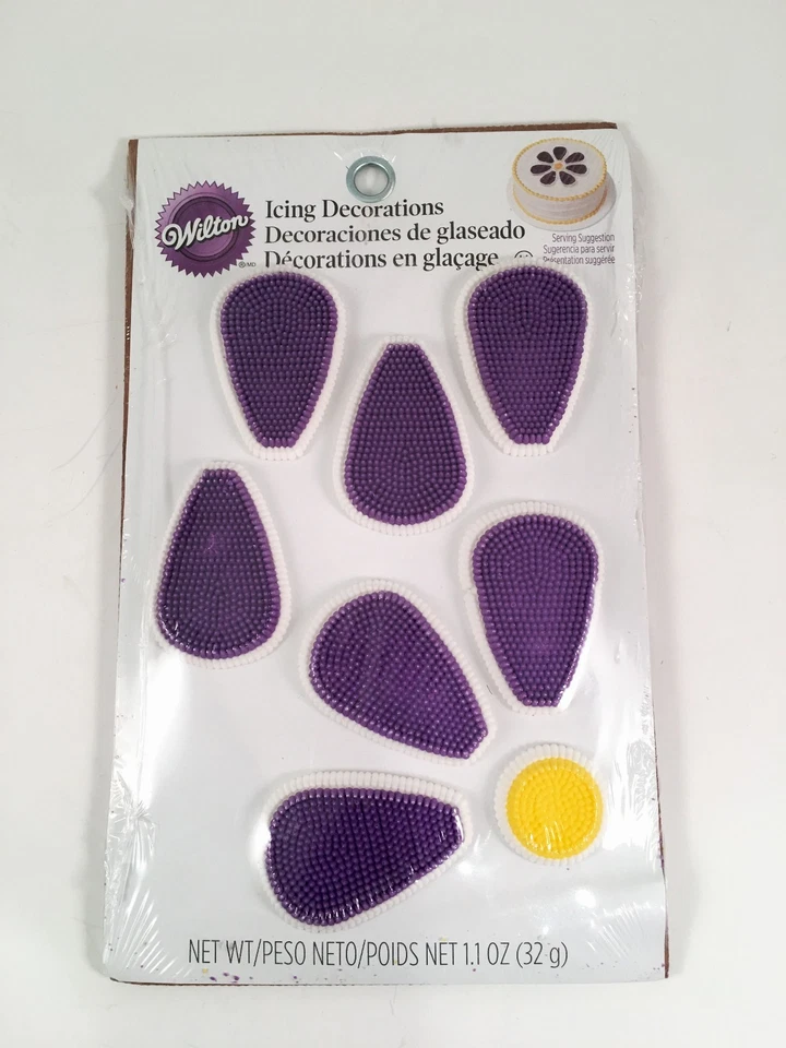 Wilton Royal Flower Glaseado Decoración 1/2" Mini 32 Caramelos Margarita (Paquete de 5) Foto 3 de 4